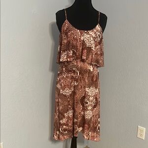 BCBGeneration Brown Backless Dress